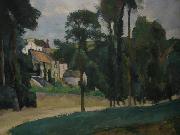Paul Cezanne Road at Pontoise By Paul Cezanne oil painting reproduction